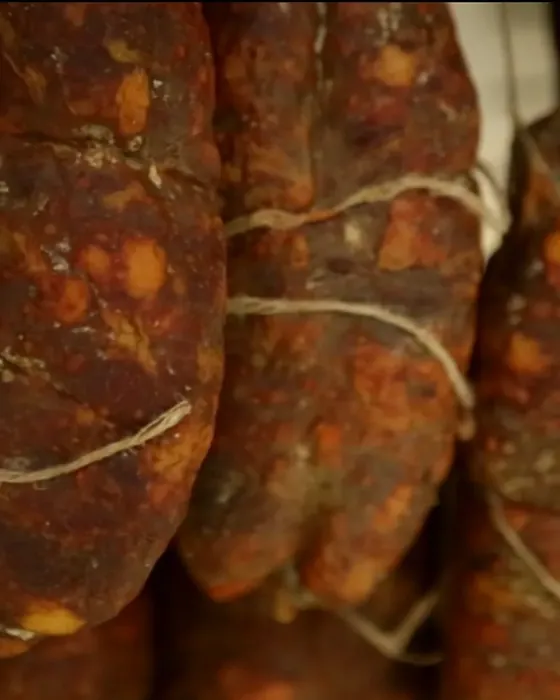 Sala di stagionatura dei salumi